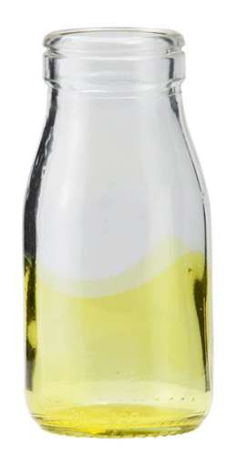 Mini Milk Bottle - Yellow Dipped - Click Image to Close
